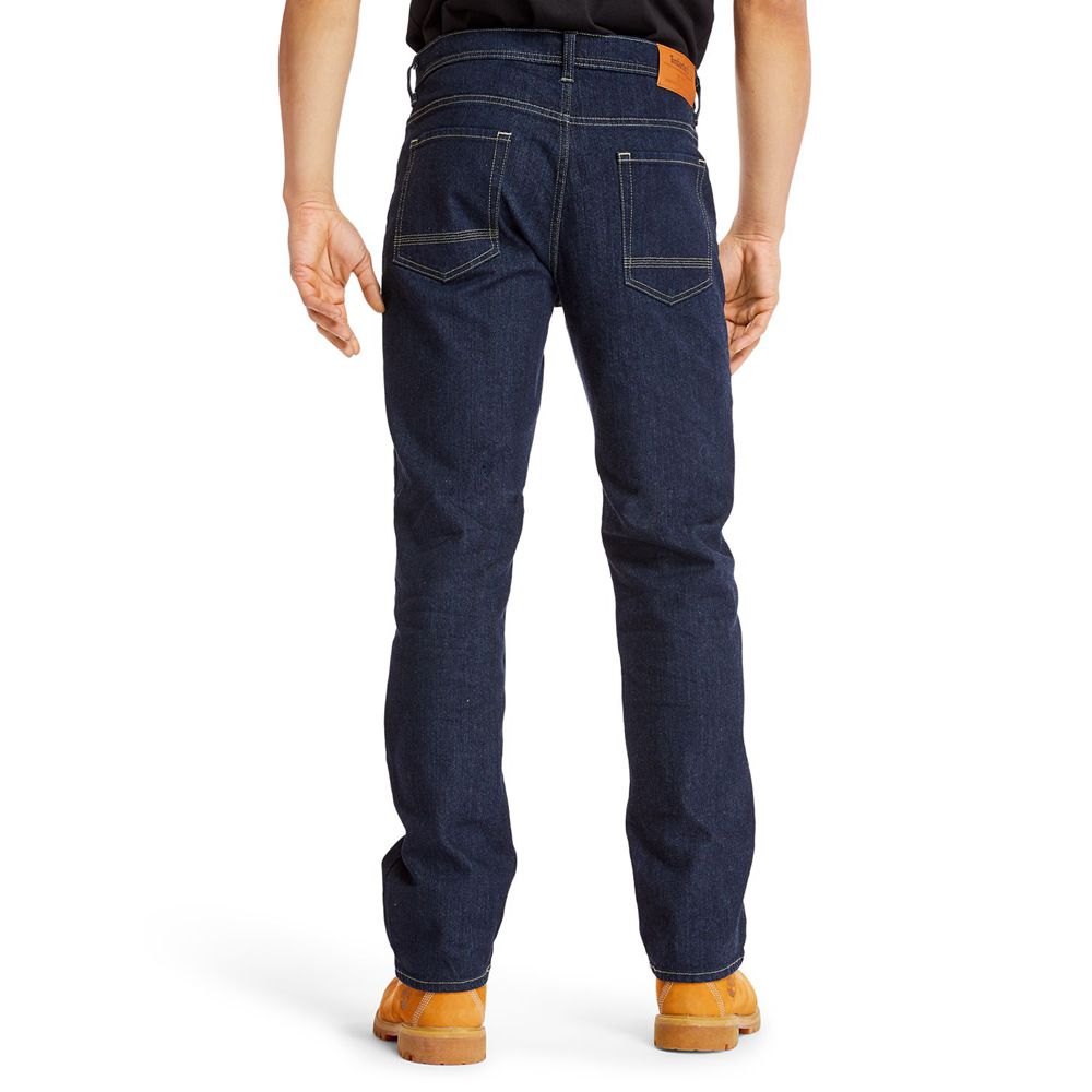 Timberland Παντελονια Ανδρικα Σκουρο Μπλε - Regular Fit Denim Jeans - Greece 6428037-AZ